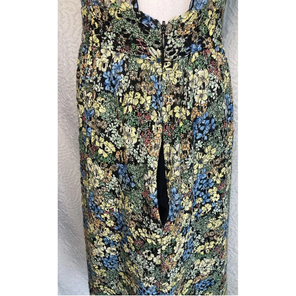 Zara Basic Women flowers floral COLORFUL Casual sheer cut out Dress SIZE XS - Picture 12 of 16